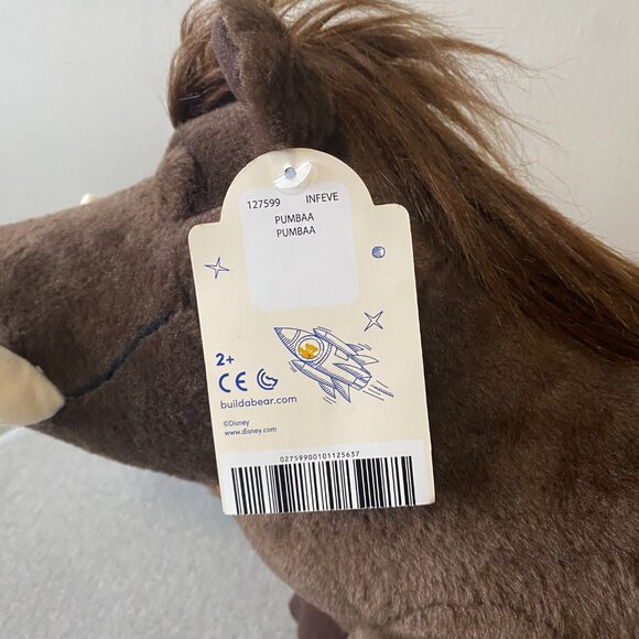 NWT Build-A-Bear Workshop Disney The Lion King Pumbaa 16" 2019 - Picture 6 of 14
